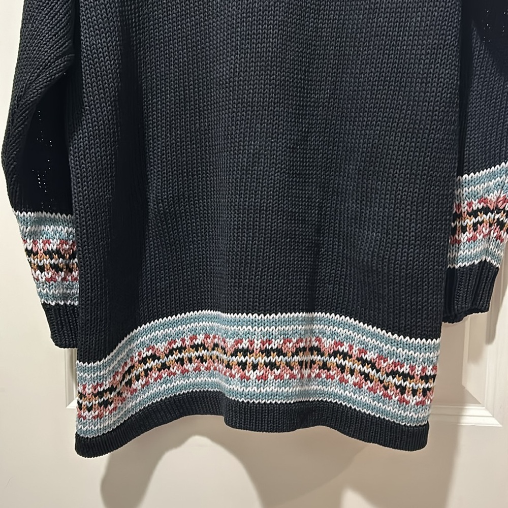 Heirloom Collectibles Vintage lovely floral tapestry pullover Sweater size L - Picture 8 of 8